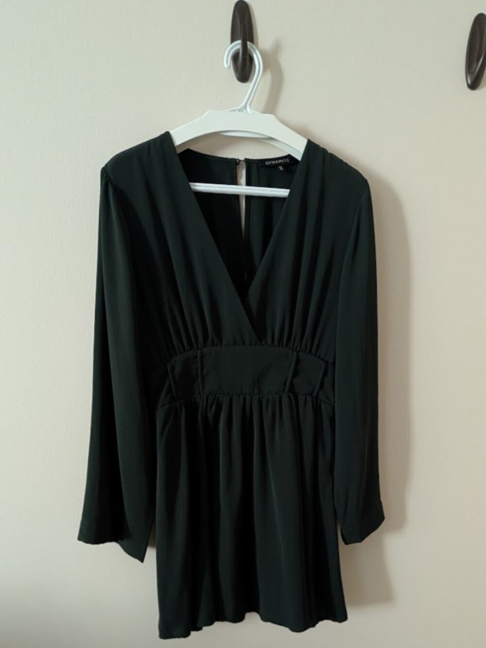 Dynamite Green Corset Waist Dress